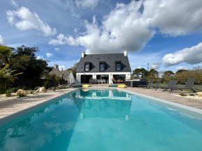 Superbe Villa tout confort avec piscine et spa à 2 pas de la plage